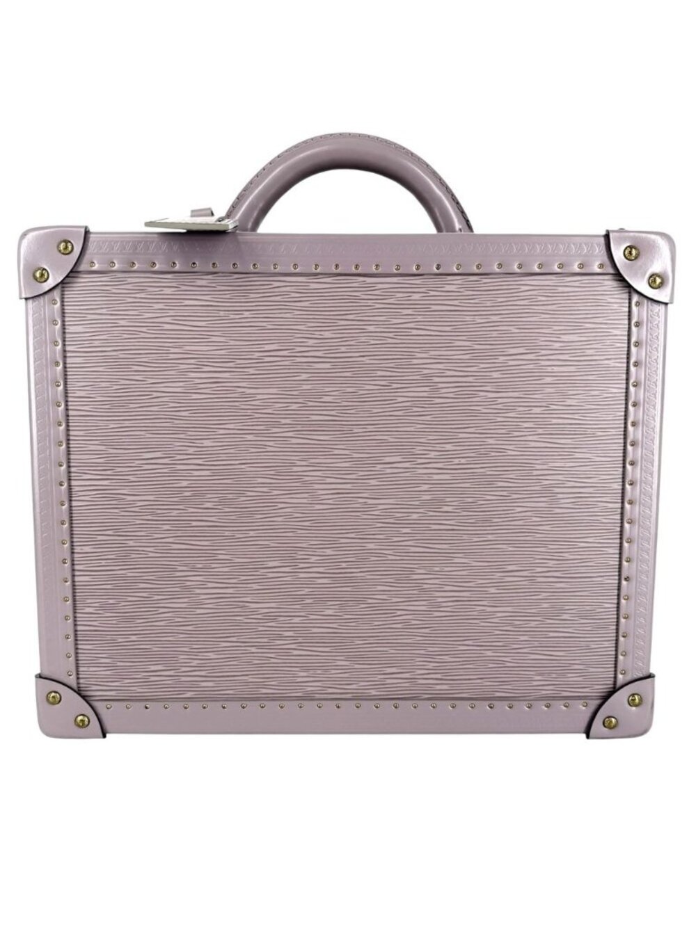 Louis Vuitton Trunk Cotteville 35 Epi Leather Purple Gold